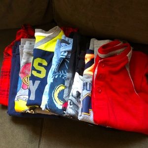 Bundle.    Boys  (9) long sleeve shirts